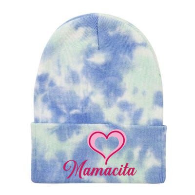 Cute Mother’s Day Love Heart Mamacita Funny Gift Tie Dye 12in Knit Beanie