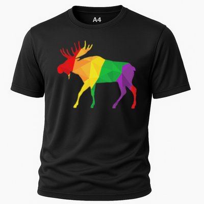 Colorful Moose Deer Elk Hunting Season Deer Hunter Gifts Men Performance Shirt