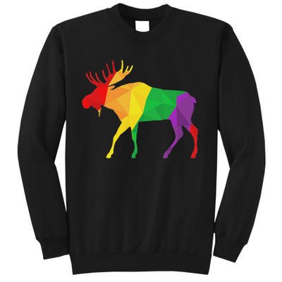 Colorful Moose Deer Elk Hunting Season Deer Hunter Gifts Men Sweatshirt