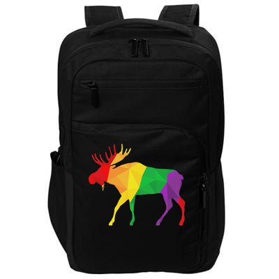 Colorful Moose Deer Elk Hunting Season Deer Hunter Gifts Men Impact Tech Backpack