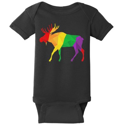 Colorful Moose Deer Elk Hunting Season Deer Hunter Gifts Men Baby Bodysuit