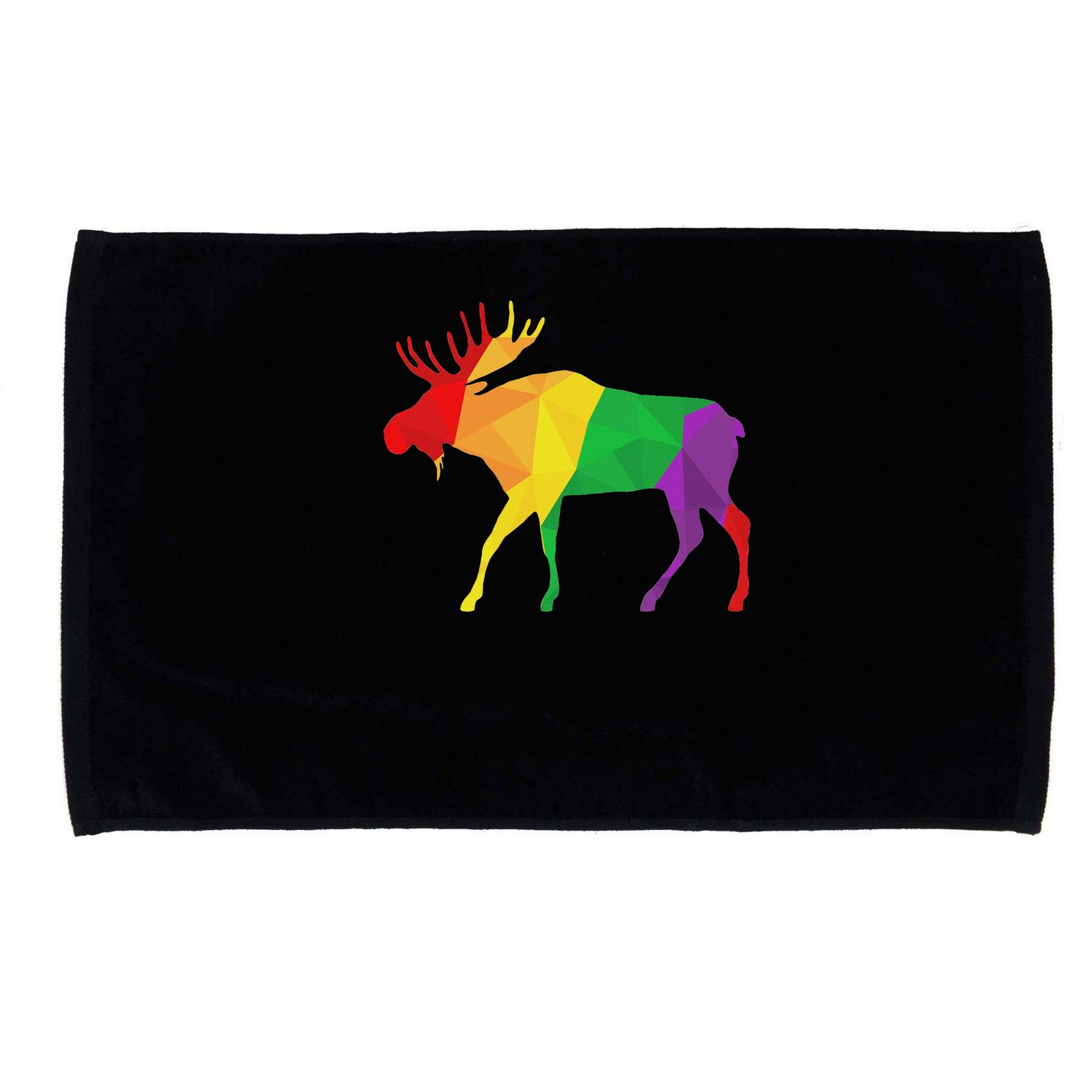 Colorful Moose Deer Elk Hunting Season Deer Hunter Gifts Men Microfiber Hand Towel