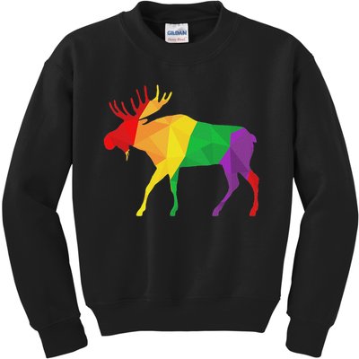 Colorful Moose Deer Elk Hunting Season Deer Hunter Gifts Men Kids Sweatshirt