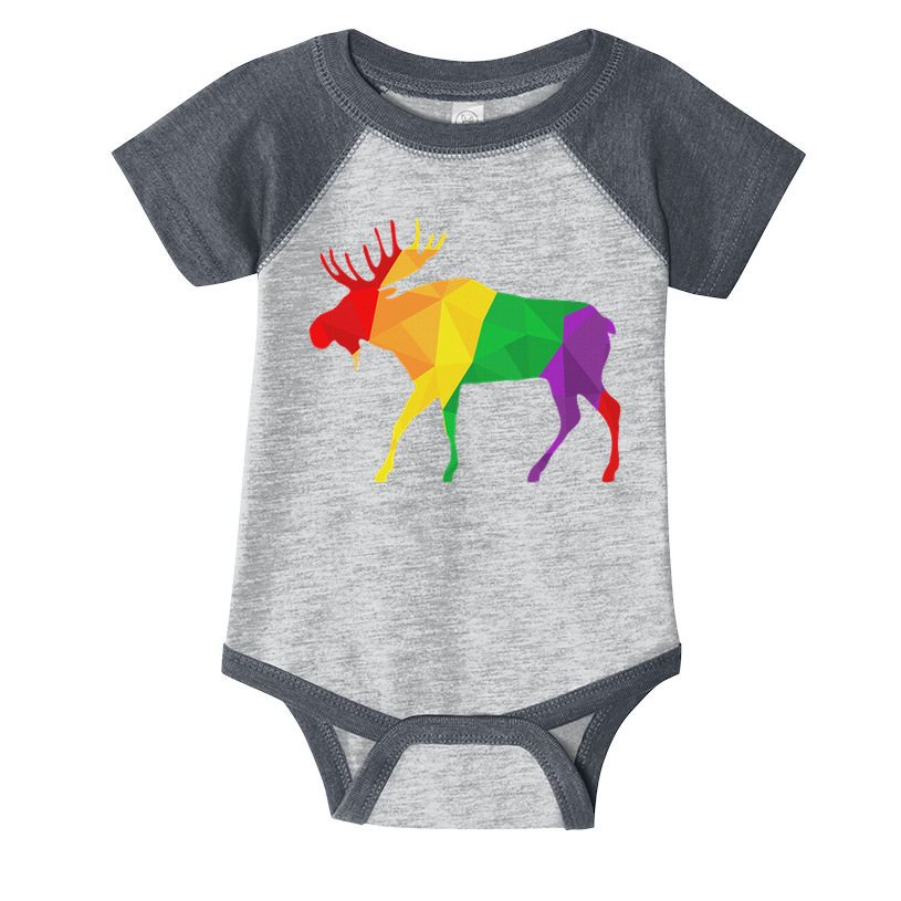 Colorful Moose Deer Elk Hunting Season Deer Hunter Gifts Men Infant Baby Jersey Bodysuit