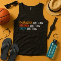 Character Matters Decency Matters Truth Matters America Tank Top