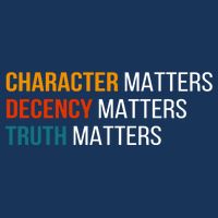 Character Matters Decency Matters Truth Matters America Infant Baby Jersey Bodysuit