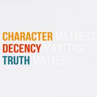 Character Matters Decency Matters Truth Matters America Garment-Dyed Sweatshirt