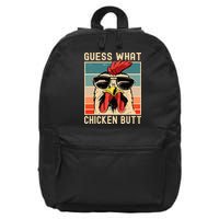 Chicken Meme Design Guess What Chicken Butt 16 in Basic Backpack