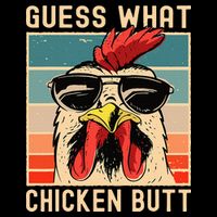Chicken Meme Design Guess What Chicken Butt 16 in Basic Backpack