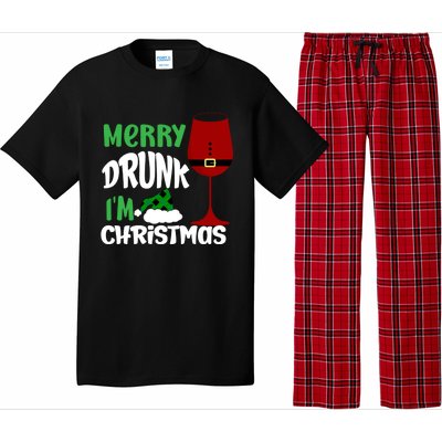 Christmas Merry Drunk Im Christmas Wine Santa Great Gift Pajama Set