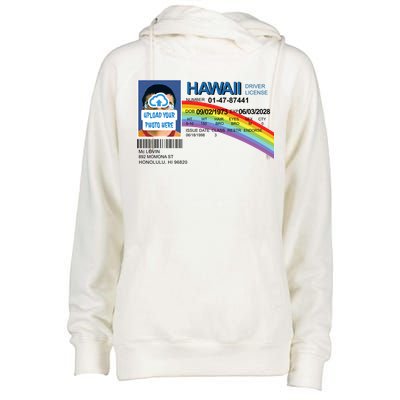 Custom Mclovin Driver License Upload Photo Womens Funnel Neck Pullover Hood