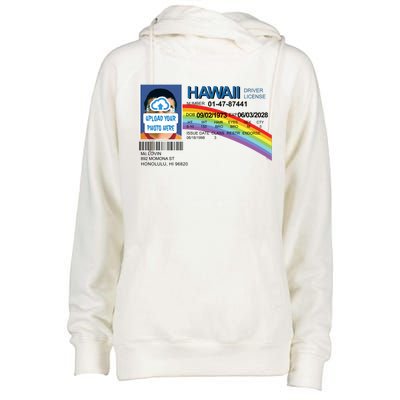 Custom Mclovin Driver License Upload Photo Womens Funnel Neck Pullover Hood