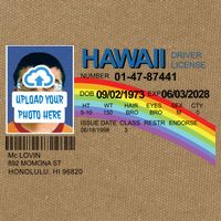 Custom Mclovin Driver License Upload Photo Cotton Canvas Backpack