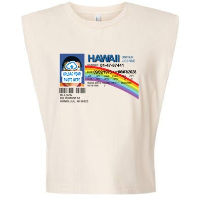 Custom Mclovin Driver License Upload Photo Garment-Dyed Women's Muscle Tee