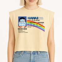 Custom Mclovin Driver License Upload Photo Garment-Dyed Women's Muscle Tee
