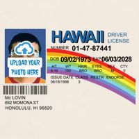 Custom Mclovin Driver License Upload Photo Garment-Dyed Women's Muscle Tee