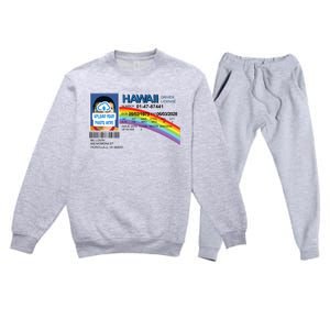 Custom Mclovin Driver License Upload Photo Premium Crewneck Sweatsuit Set