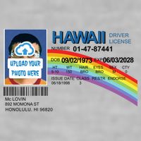 Custom Mclovin Driver License Upload Photo Ladies PosiCharge Tri-Blend Wicking Tank
