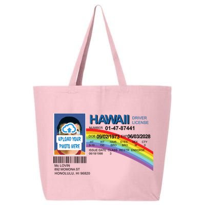 Custom Mclovin Driver License Upload Photo 25L Jumbo Tote