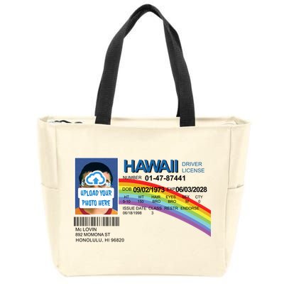 Custom Mclovin Driver License Upload Photo Zip Tote Bag