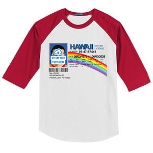 Custom Mclovin Driver License Upload Photo Kids Colorblock Raglan Jersey