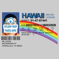 Custom Mclovin Driver License Upload Photo Tie-Dye T-Shirt
