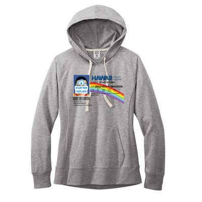 Custom Mclovin Driver License Upload Photo Women's Fleece Hoodie