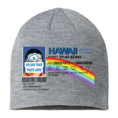 Custom Mclovin Driver License Upload Photo Sustainable Beanie