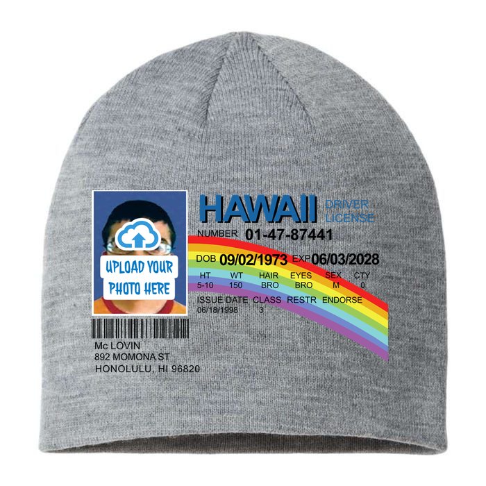 Custom Mclovin Driver License Upload Photo Sustainable Beanie