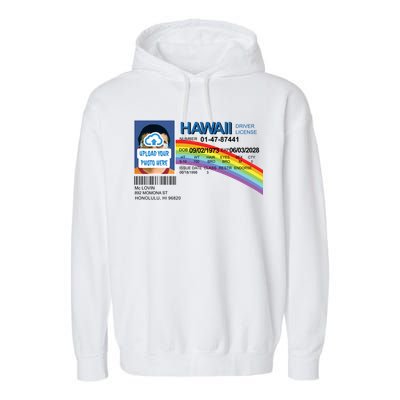 Custom Mclovin Driver License Upload Photo Garment-Dyed Fleece Hoodie