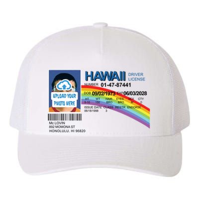 Custom Mclovin Driver License Upload Photo Yupoong Adult 5-Panel Trucker Hat