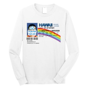 Custom Mclovin Driver License Upload Photo Long Sleeve Shirt