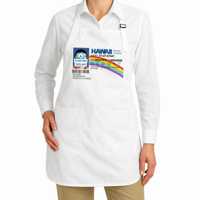 Custom Mclovin Driver License Upload Photo Apron