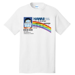 Custom Mclovin Driver License Upload Photo Tall T-Shirt