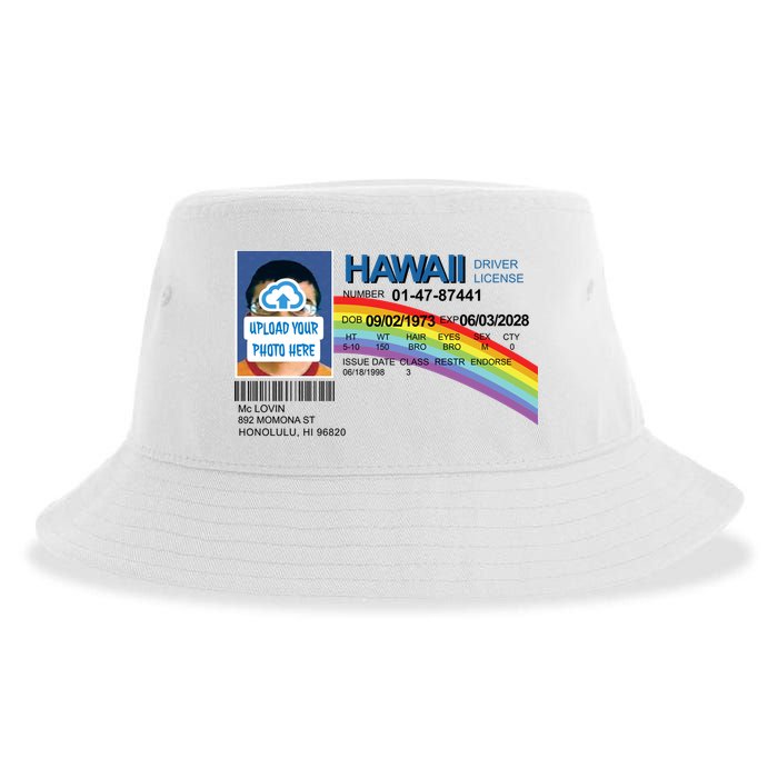 Custom Mclovin Driver License Upload Photo Sustainable Bucket Hat