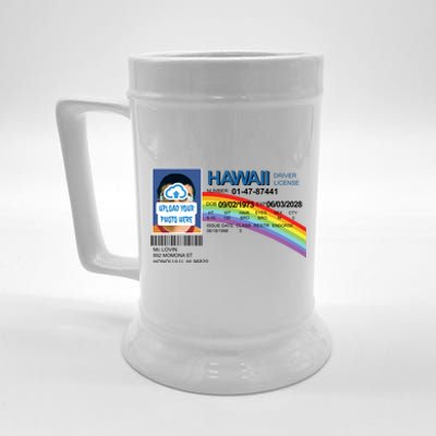 Custom Mclovin Driver License Upload Photo Beer Stein