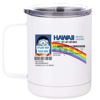 Custom Mclovin Driver License Upload Photo 12 oz Stainless Steel Tumbler Cup