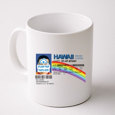 Custom Mclovin Driver License Upload Photo Coffee Mug