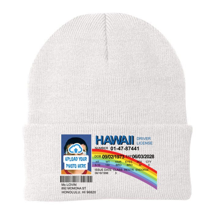 Custom Mclovin Driver License Upload Photo Knit Cap Winter Beanie