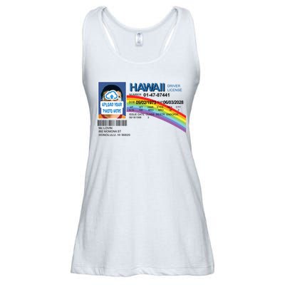 Custom Mclovin Driver License Upload Photo Ladies Essential Flowy Tank