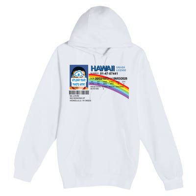 Custom Mclovin Driver License Upload Photo Premium Pullover Hoodie