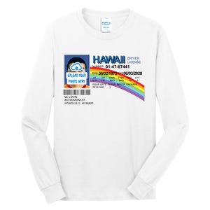 Custom Mclovin Driver License Upload Photo Tall Long Sleeve T-Shirt