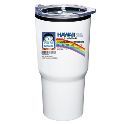 Custom Mclovin Driver License Upload Photo Tumbler