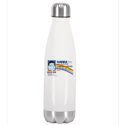 Custom Mclovin Driver License Upload Photo Stainless Steel Insulated Water Bottle