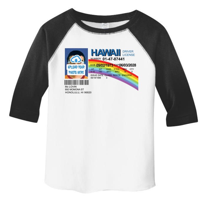 Custom Mclovin Driver License Upload Photo Toddler Fine Jersey T-Shirt