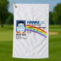 Custom Mclovin Driver License Upload Photo Golf Towel
