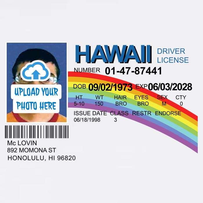 Custom Mclovin Driver License Upload Photo Toddler T-Shirt