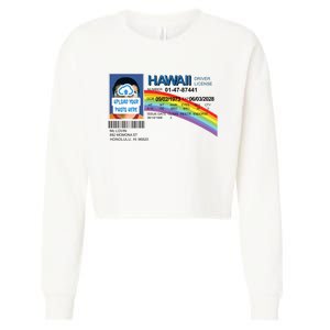 Custom Mclovin Driver License Upload Photo Cropped Pullover Crew