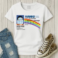 Custom Mclovin Driver License Upload Photo Womens T-Shirt