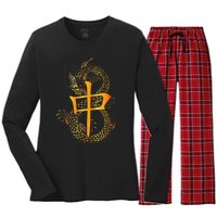 Chinese Mahjong Dragon Beautiful Cute Gift Women's Long Sleeve Flannel Pajama Set 